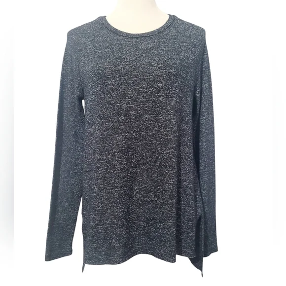 American Eagle Soft & Sexy Plush Long Sleeve Oversized Tunic Top XS Heather Gray - Picture 2 of 12
